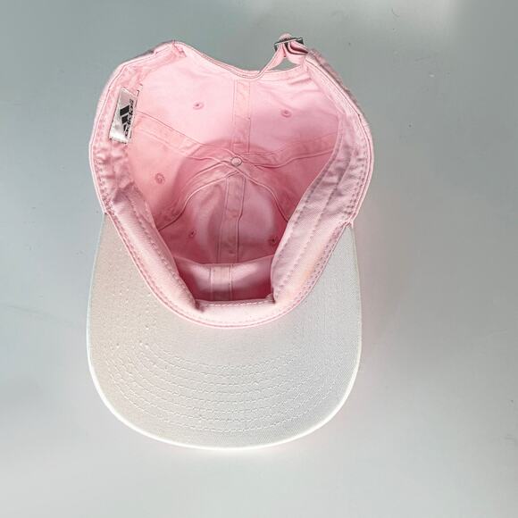 Adidas Adjustable Strapback Hat Baseball Cap Women Pink - Picture 9 of 10